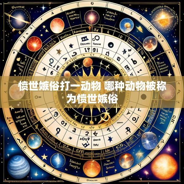 愤世嫉俗打一动物 哪种动物被称为愤世嫉俗