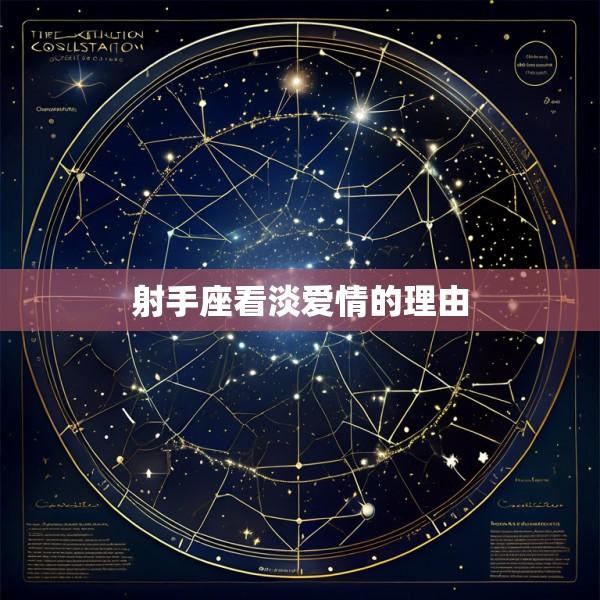 射手座看淡爱情的理由