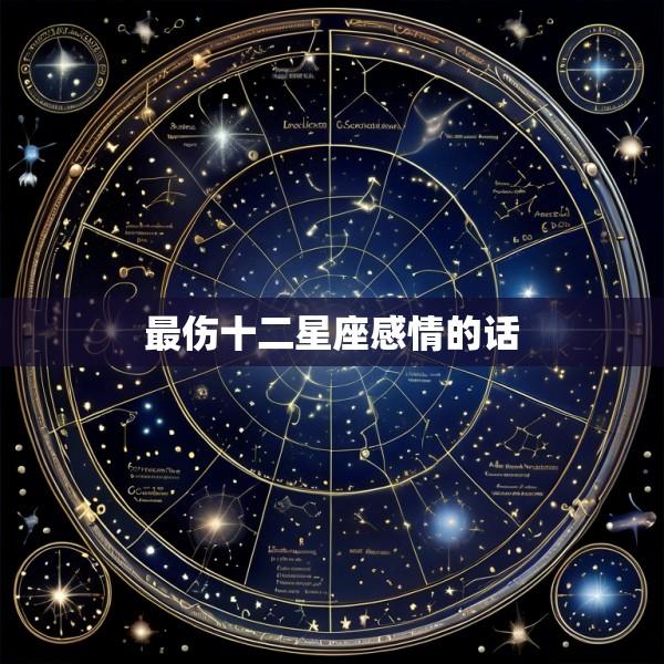 最伤十二星座感情的话