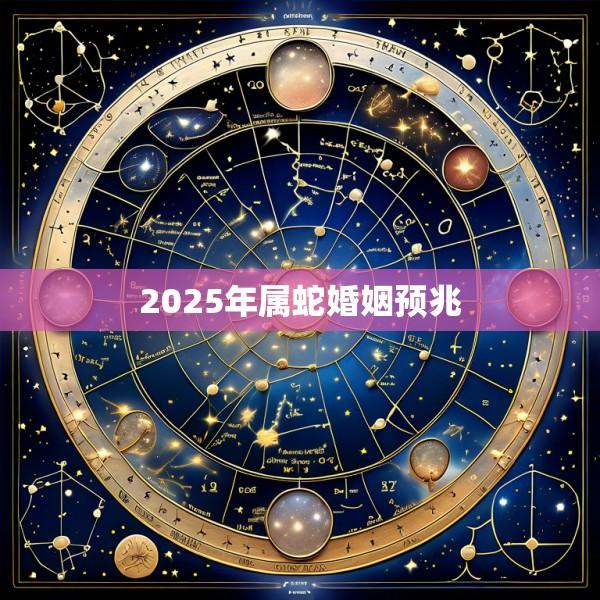 2025年属蛇婚姻预兆