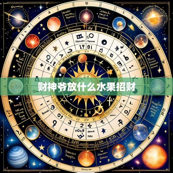 财神爷放什么水果招财
