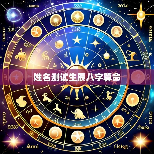 姓名测试生辰八字算命