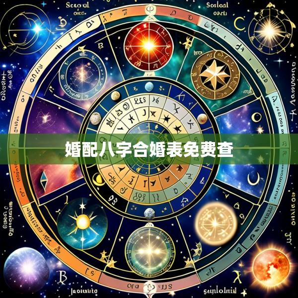 婚配八字合婚表免费查