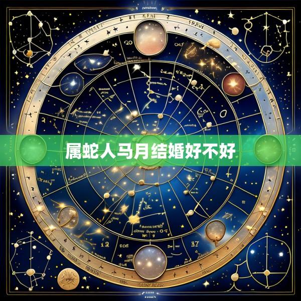 属蛇人马月结婚好不好
