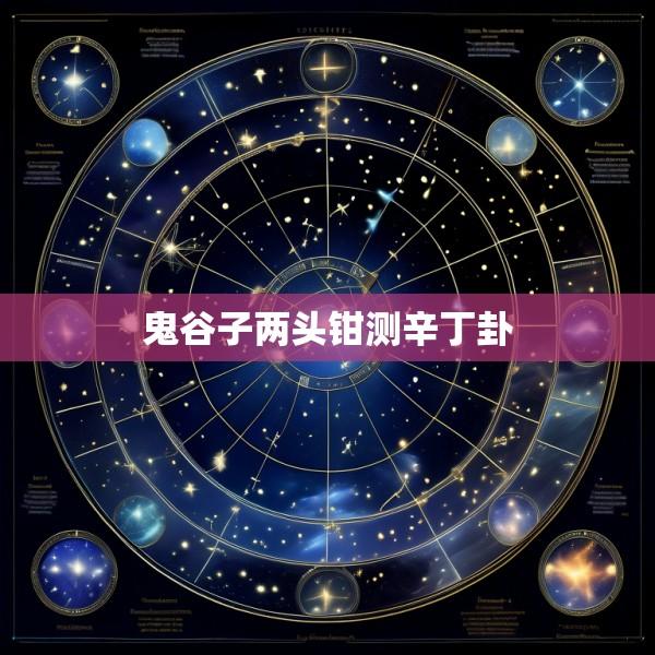 鬼谷子两头钳测辛丁卦