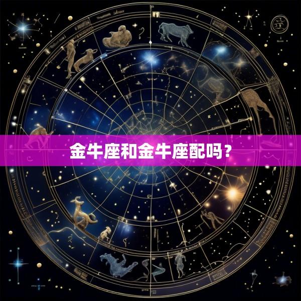 金牛座和金牛座配吗？