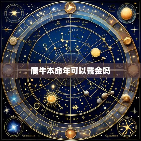 属牛本命年可以戴金吗