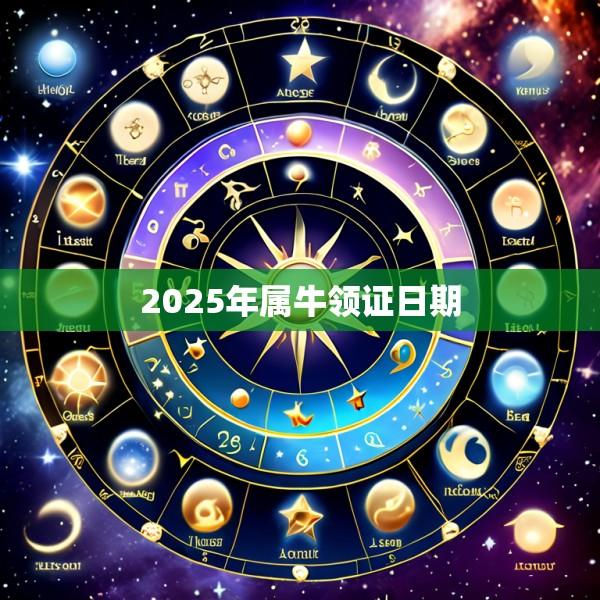 2025年属牛领证日期