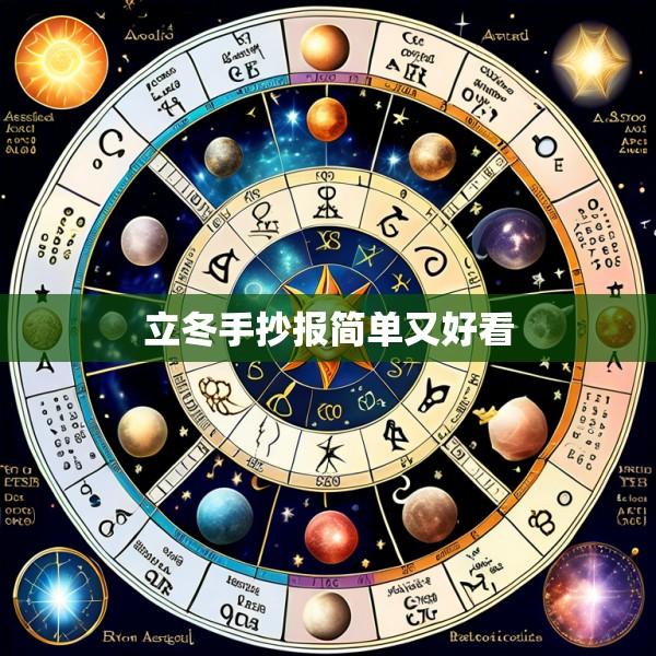 立冬手抄报简单又好看
