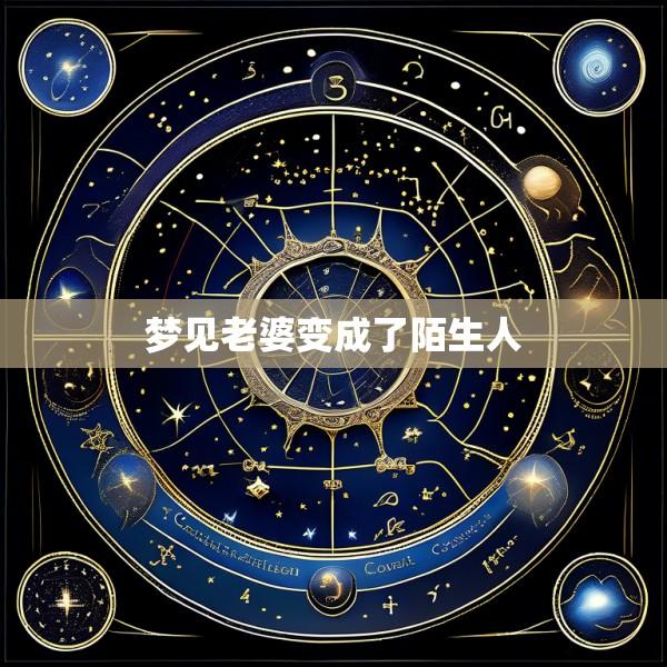 梦见老婆变成了陌生人