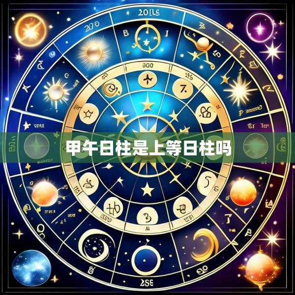 甲午日柱是上等日柱吗