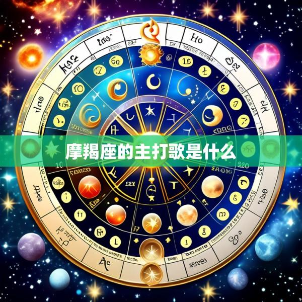 摩羯座的主打歌是什么