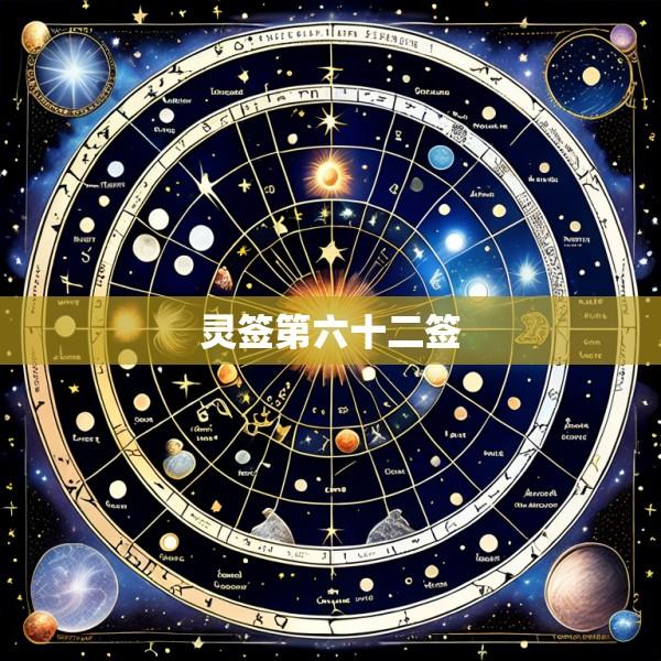 灵签第六十二签