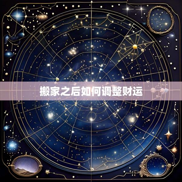 搬家之后如何调整财运
