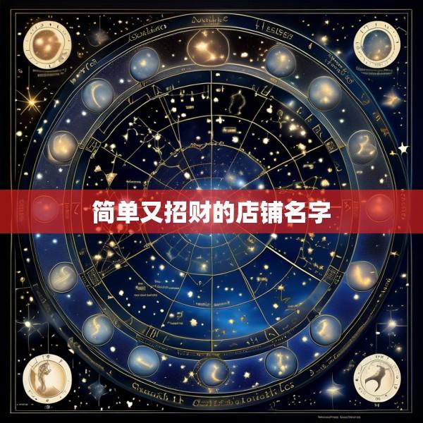 简单又招财的店铺名字