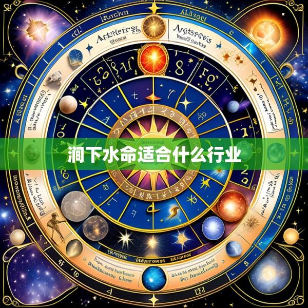 涧下水命适合什么行业