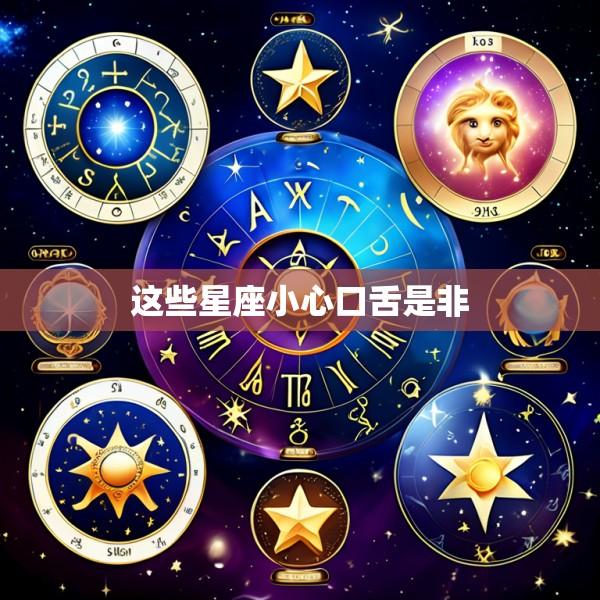 这些星座小心口舌是非