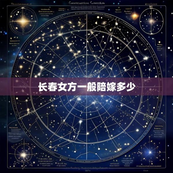 长春女方一般陪嫁多少