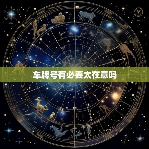 车牌号有必要太在意吗