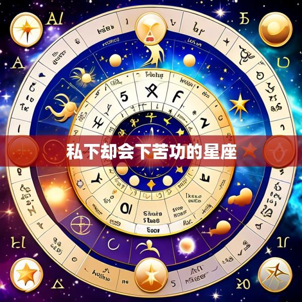 私下却会下苦功的星座