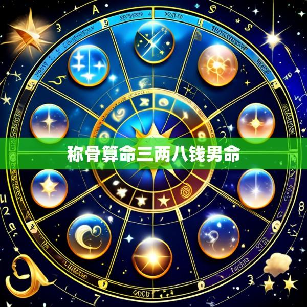 称骨算命三两八钱男命