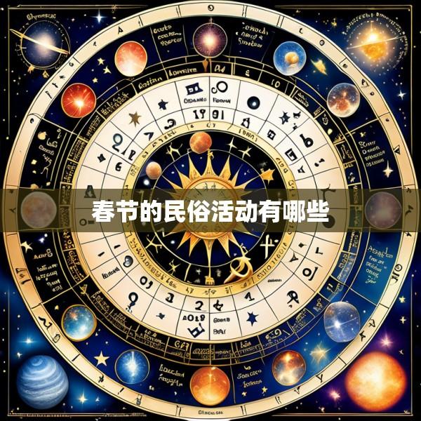 春节的民俗活动有哪些