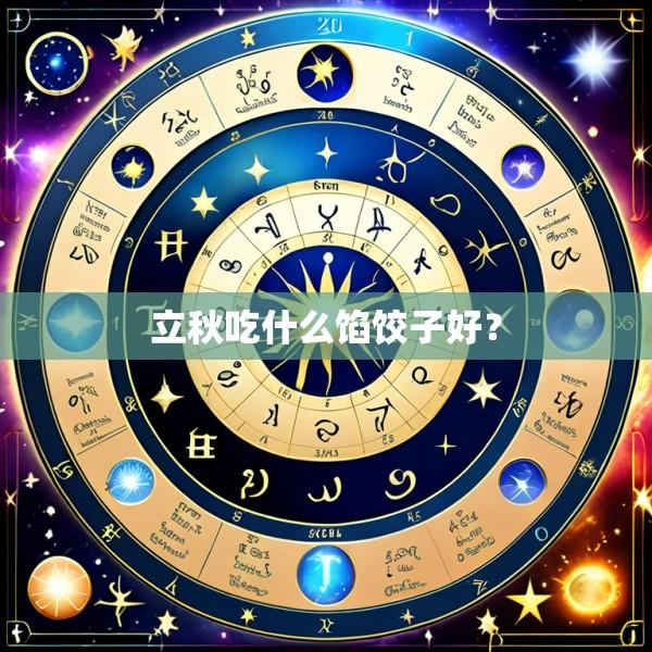立秋吃什么馅饺子好？