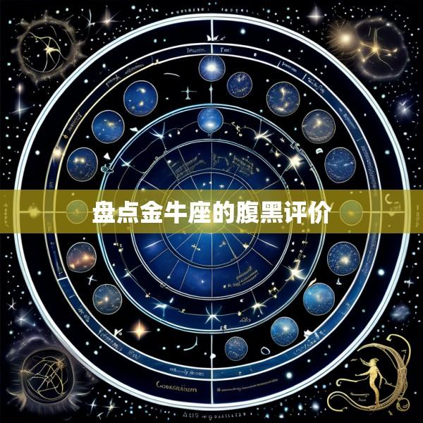 盘点金牛座的腹黑评价