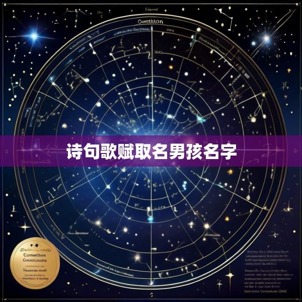 诗句歌赋取名男孩名字