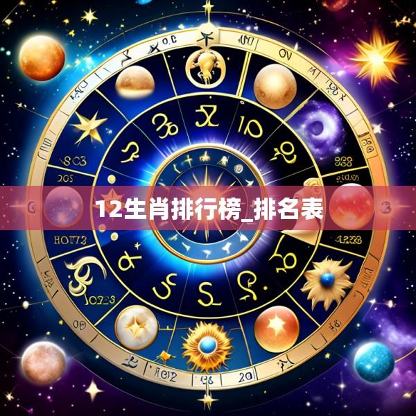 12生肖排行榜_排名表
