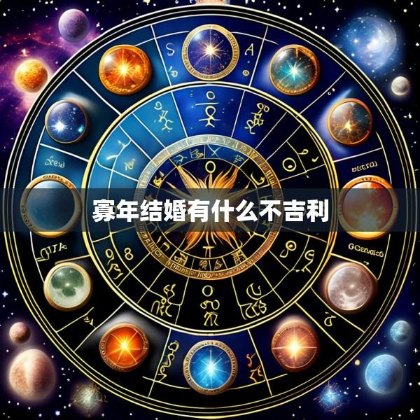 寡年结婚有什么不吉利