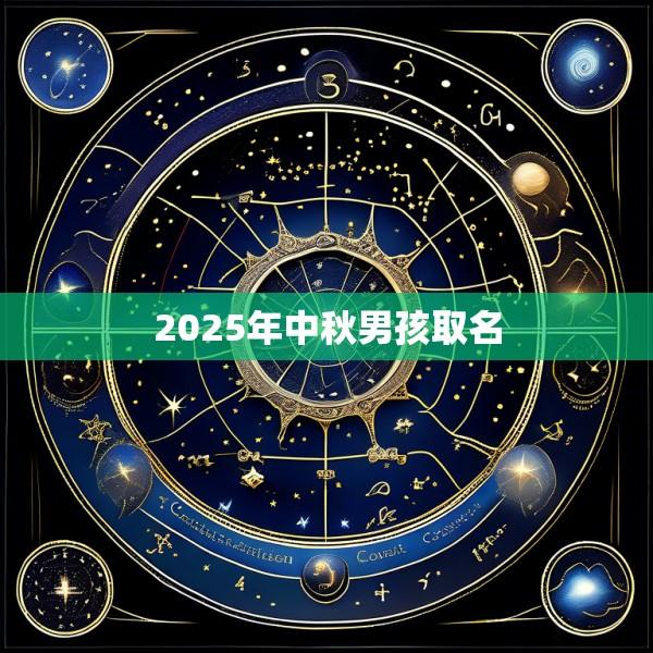 2025年中秋男孩取名