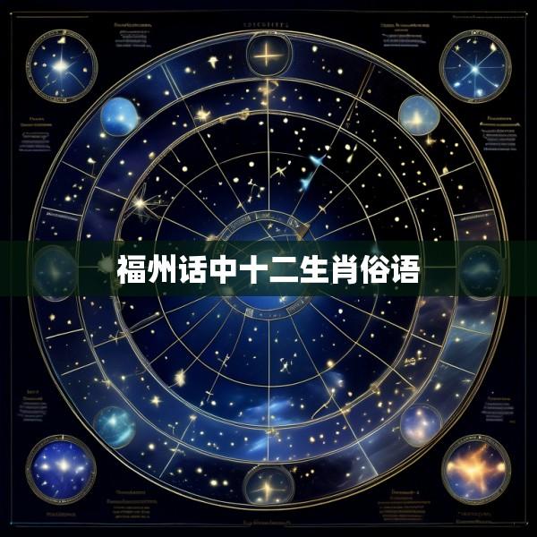 福州话中十二生肖俗语