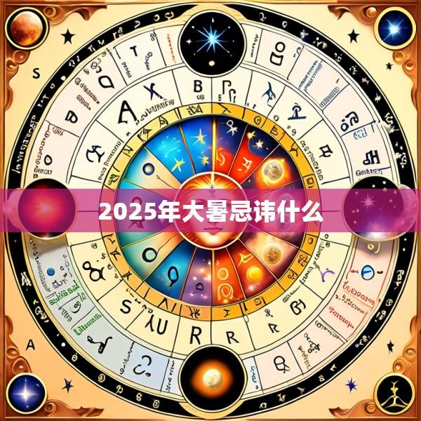 2025年大暑忌讳什么