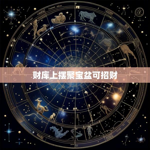 财库上摆聚宝盆可招财