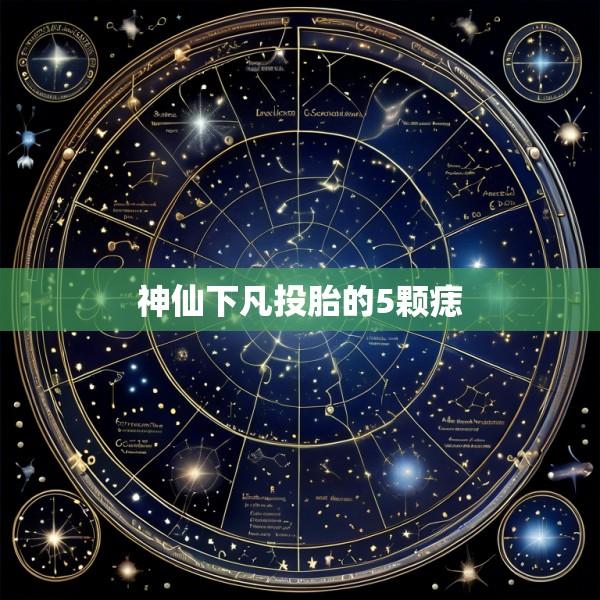 神仙下凡投胎的5颗痣