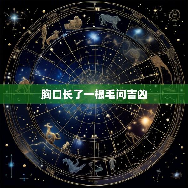 胸口长了一根毛问吉凶