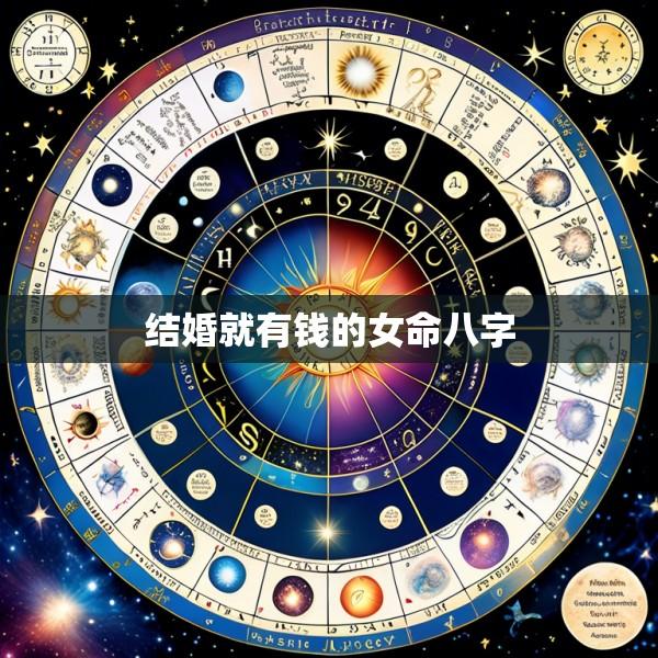 结婚就有钱的女命八字