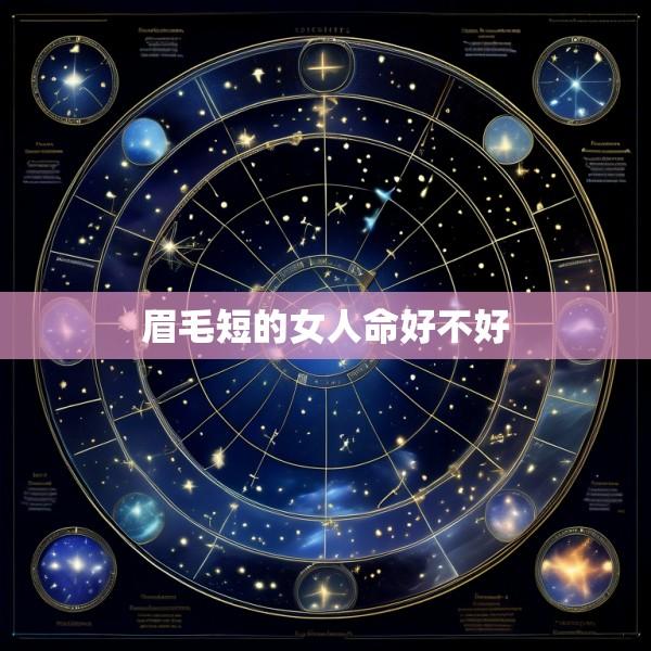 眉毛短的女人命好不好