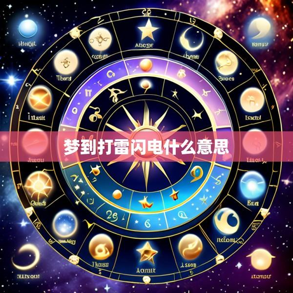 梦到打雷闪电什么意思