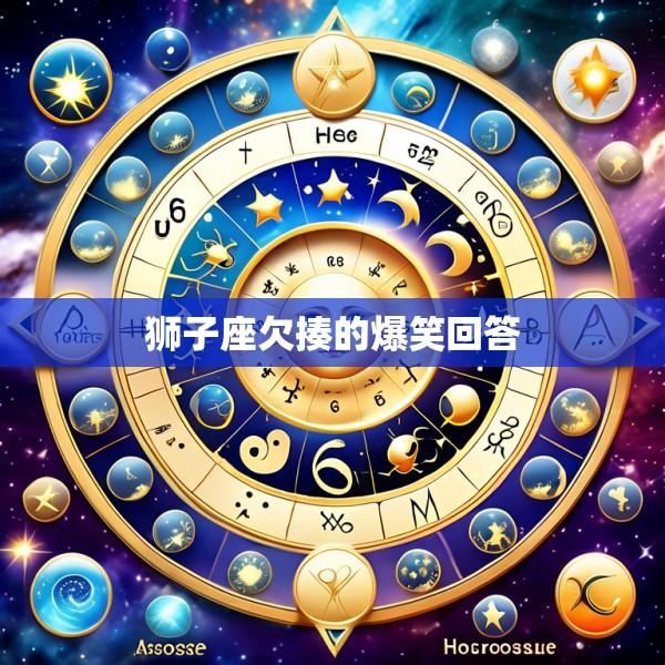 狮子座欠揍的爆笑回答