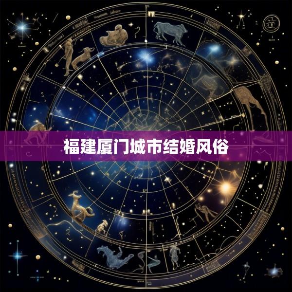 福建厦门城市结婚风俗