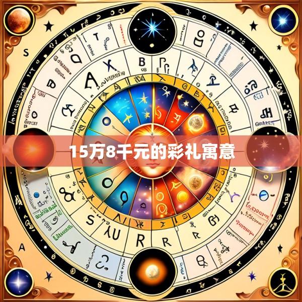 15万8千元的彩礼寓意