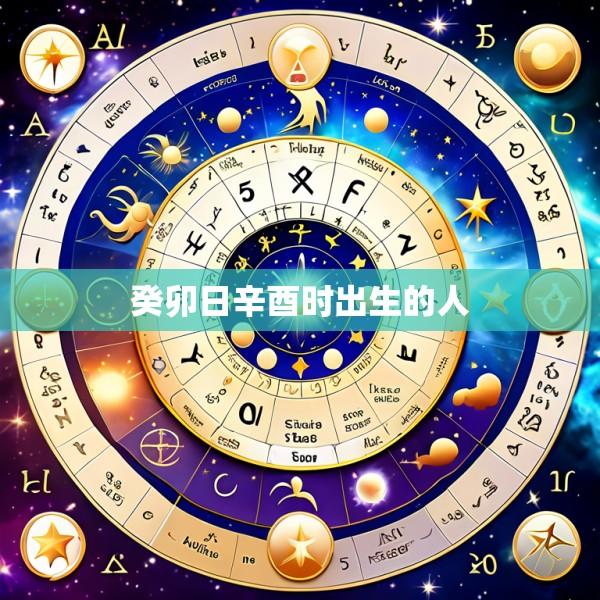 癸卯日辛酉时出生的人