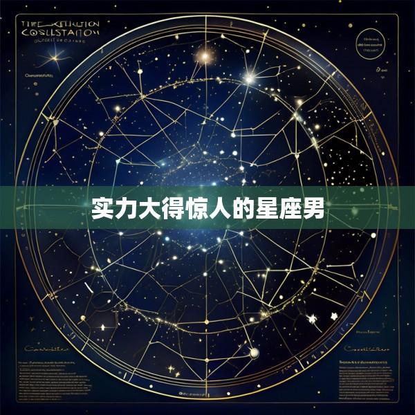 实力大得惊人的星座男