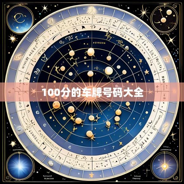 100分的车牌号码大全