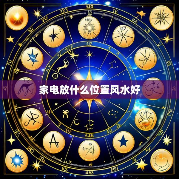 家电放什么位置风水好