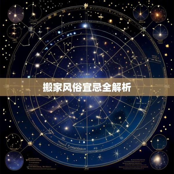搬家风俗宜忌全解析
