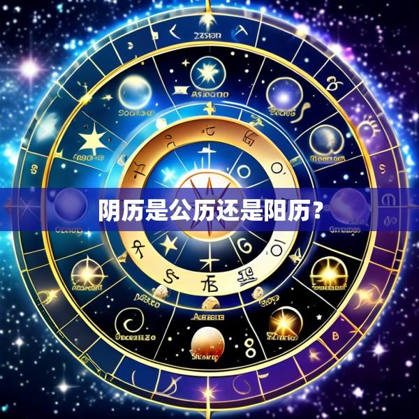 阴历是公历还是阳历?