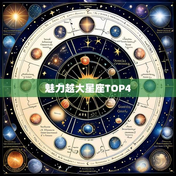 魅力越大星座TOP4